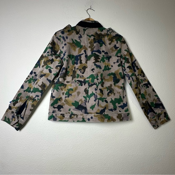 Zadig & Voltaire Kavy Watercolor Camo Jacket Size XS - Picture 3 of 14